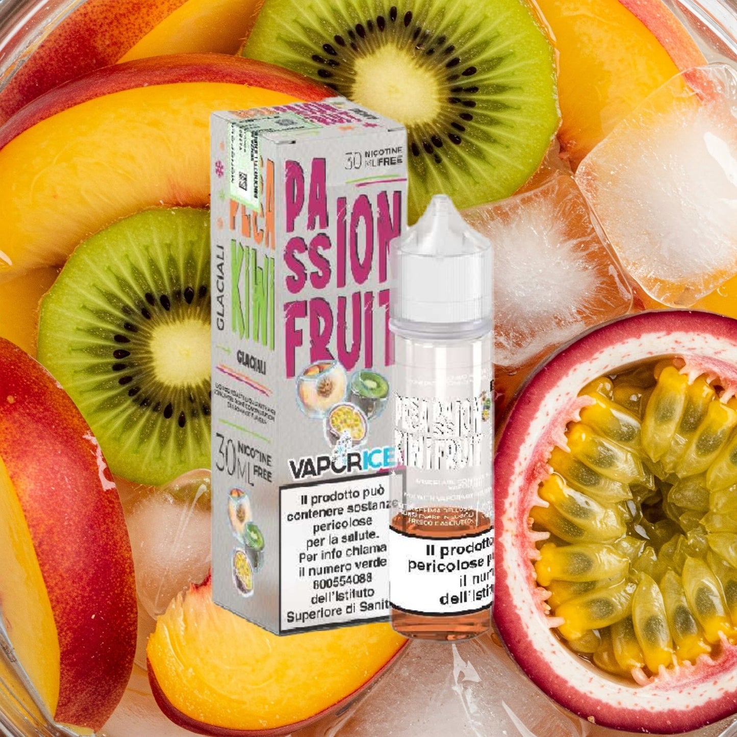 PESCA, KIWI E PASSION FRUIT VaporIce - Mix series 30ml - Vaporart